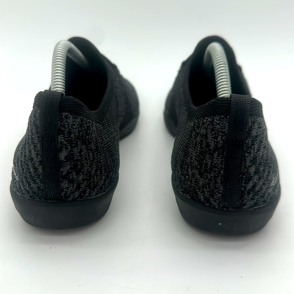 Skechers Women's Black Knit Slip-On Sneakers - Picture 7 of 12